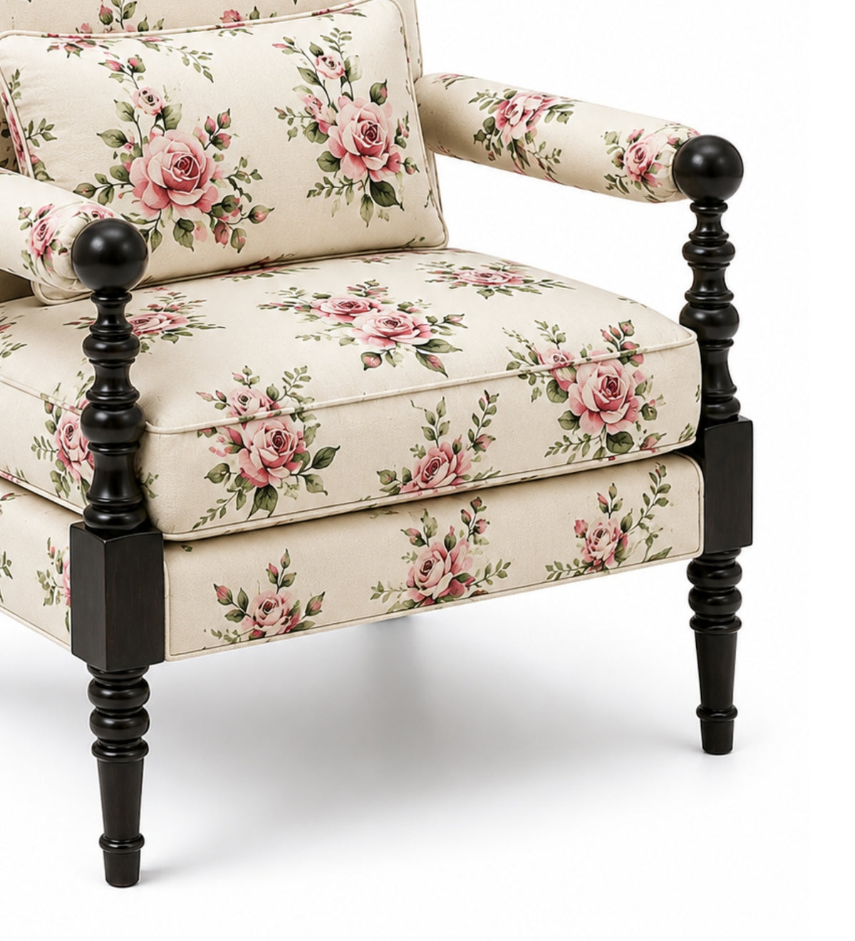 Davey Teak Wood Accent chairs in Multicolour