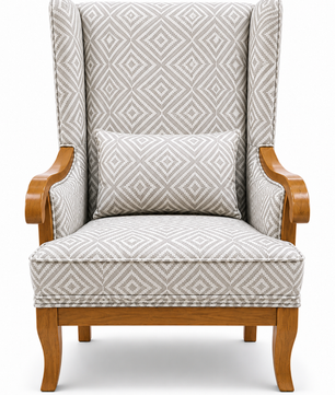 Aurela Premium Wingback Lounge Chair
