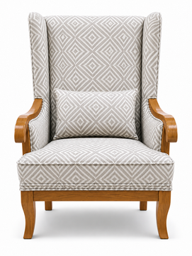 Aurela Premium Wingback Lounge Chair