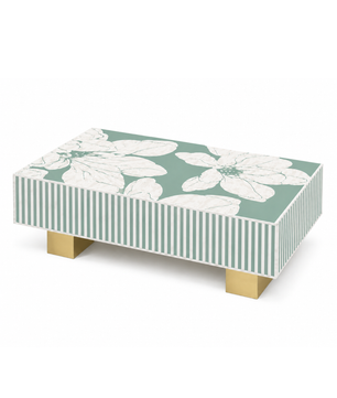 Inlay Luxom Hibiscus Rectangular Coffee Table
