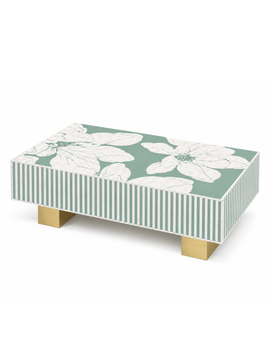 Inlay Luxom Hibiscus Rectangular Coffee Table
