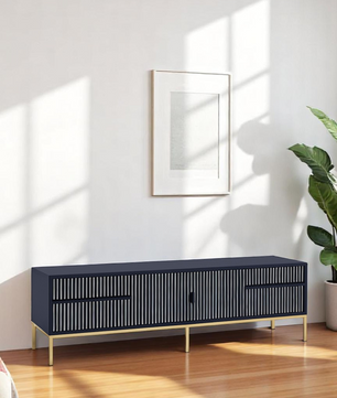 Inlay Media Unit with Drawers - Waterfall