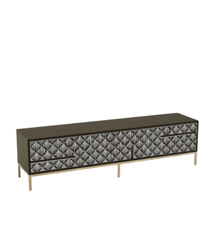 Inlay Media Unit with Drawers - Sunstrike
