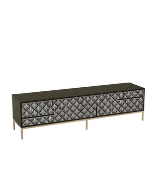 Inlay Media Unit with Drawers - Sunstrike
