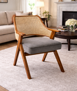Veloura Mid-Century Accent Chair