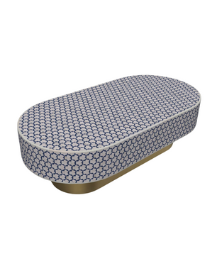 Inlay Jordan Oval Shape Coffee Table - Targua