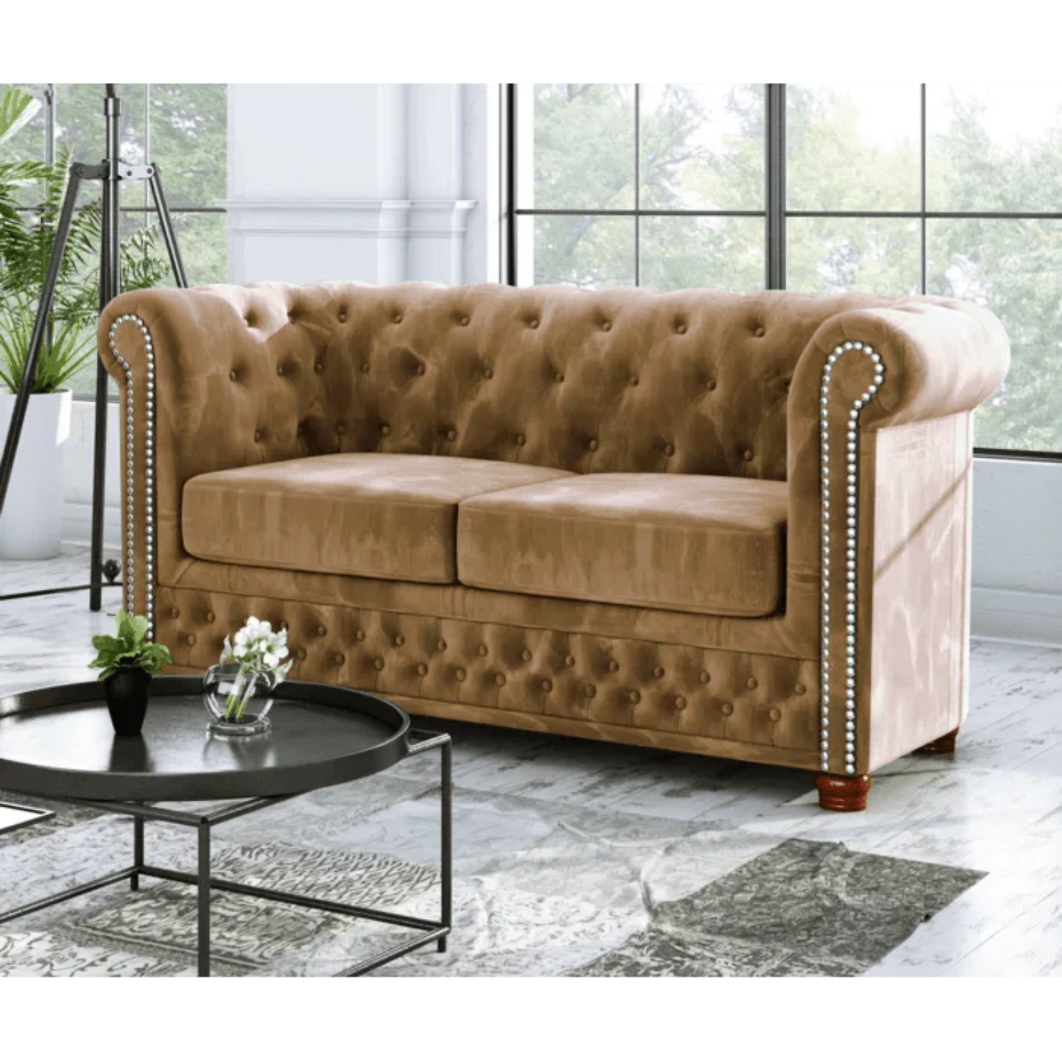 Anzla 2 Seater Chesterfield Sofa
