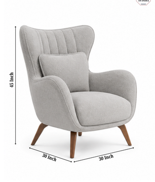 Elegant wingback chair