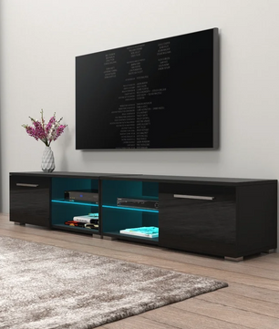Modern White TV Console