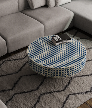 Inlay Round Coffee Table- Liza