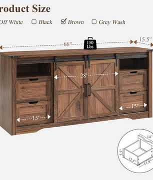 Modern Dark Brown TV Stand