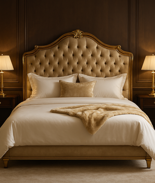 Royal luxury Italian Carved Wooden beds