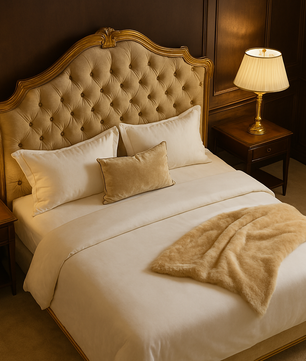 Royal luxury Italian Carved Wooden beds