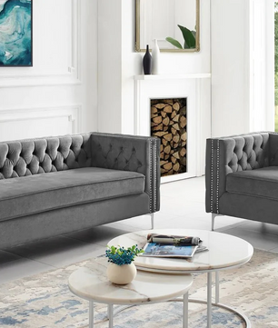 Quinn Upholstered Velvet Sofa