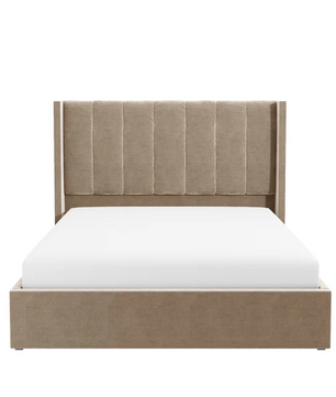 Maddox Vertical Upholstered Wingback Bed
