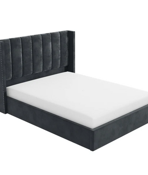 Maddox Vertical Upholstered Wingback Bed