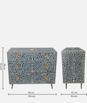 Inlay Chest of Drawers - Cleo