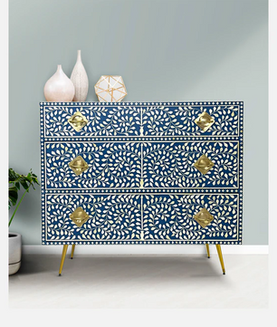Inlay Chest of Drawers - Cleo
