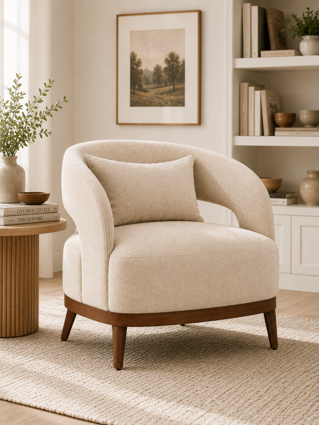 Fabric Accent Chair