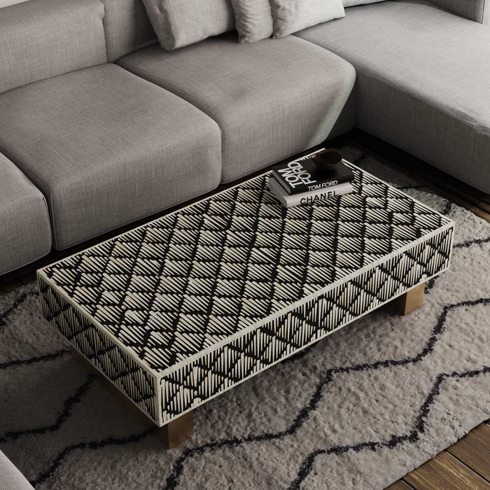 Inlay Luxom Rectangular Coffee Table - Morrisson