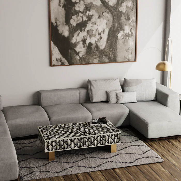 Inlay Luxom Rectangular Coffee Table - Morrisson