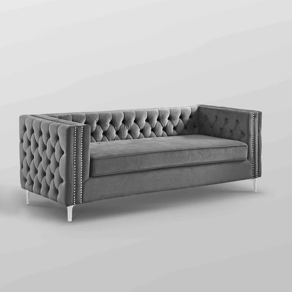 Quinn Upholstered Velvet Sofa