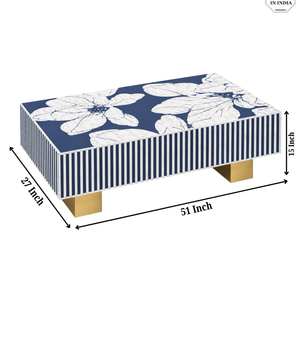 Inlay Luxom Hibiscus Rectangular Coffee Table