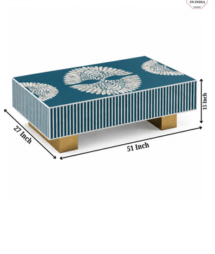 Mother of Pearl Inlay Luxom Rectangular Coffee Table - Phoenixed