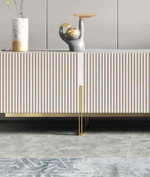 Modern Stone  TV Console