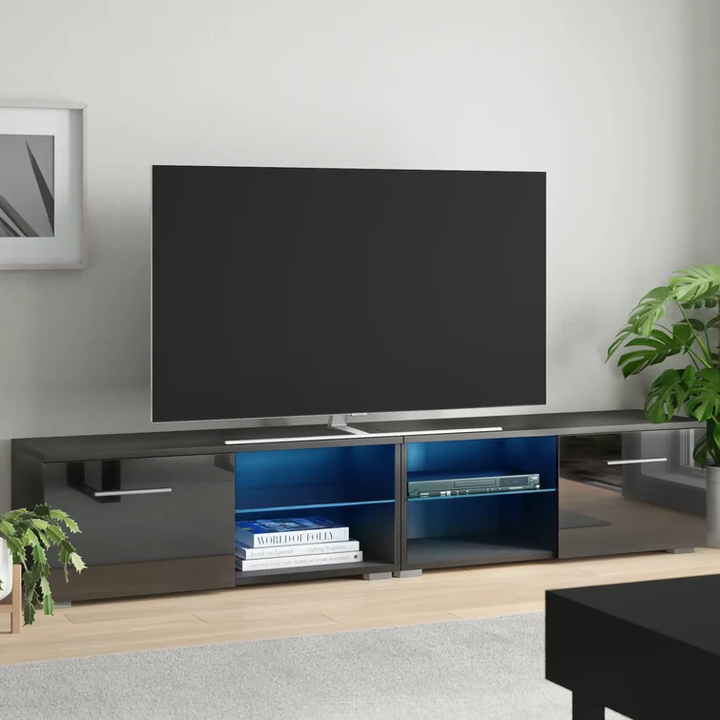 Modern White TV Console