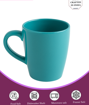 Midnight Blue Ceramic Coffee Mug – 350ML Set Of 3