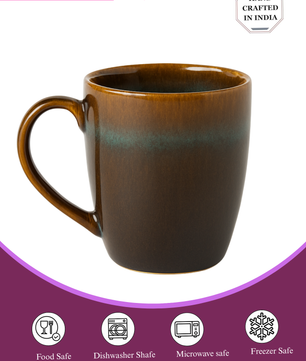 Latte Brown Ceramic Coffee Mug – 350ML