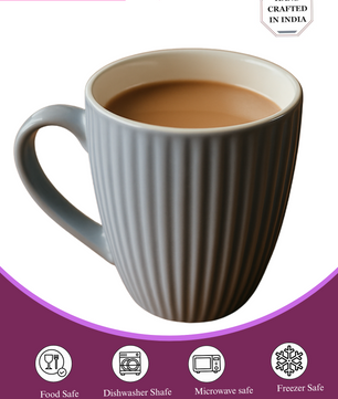 Brown Ceramic Coffee Mug – 350ML