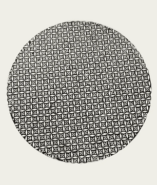 Inlay Round Coffee Table- Geomertric Flower