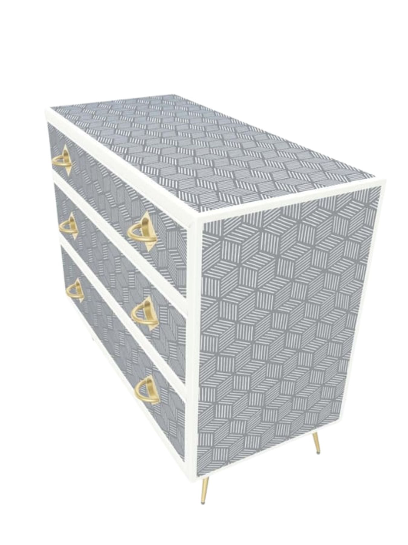 Inlay Chest of Drawers - Geo