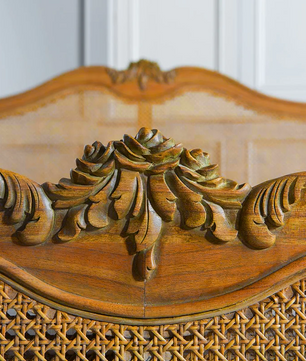 Intricate Carved Bed