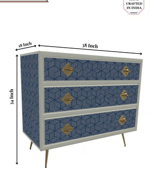 Inlay Chest of Drawers - Geo