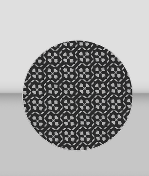 Inlay Round Coffee Table- Floral