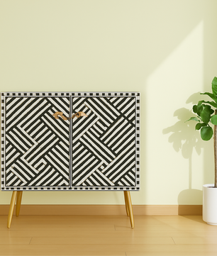 Inlay Storage Cabinet-Chevron

