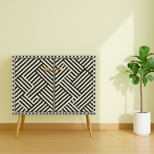 Inlay Storage Cabinet-Chevron
