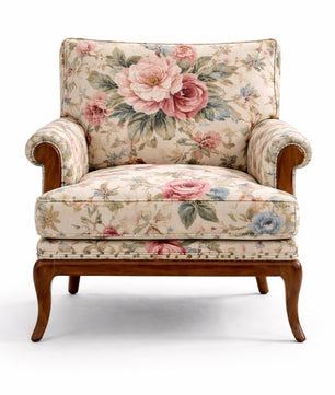 Akira Velvet Fabric Armchair