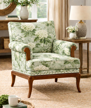 Yasumi Velvet Fabric Armchair