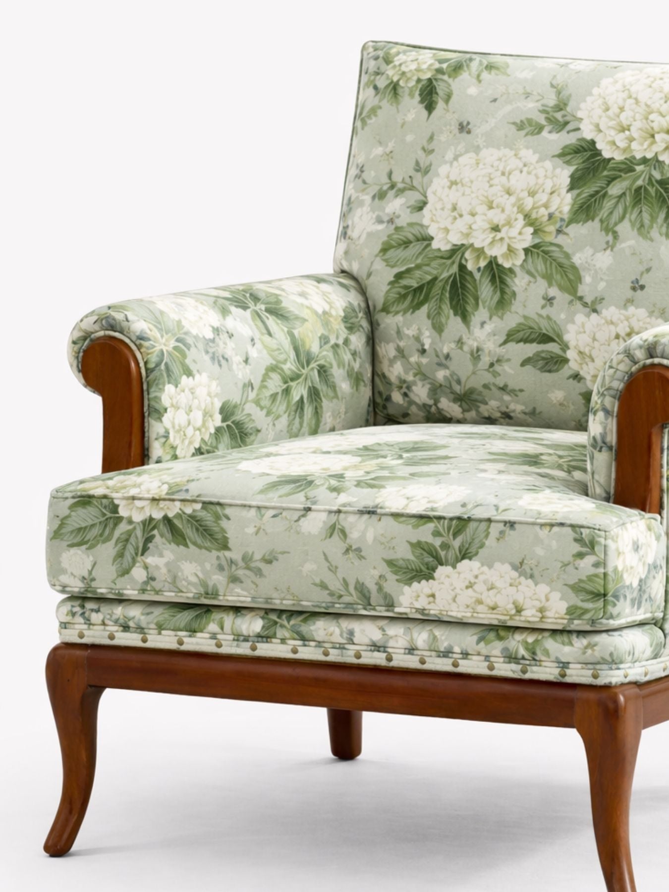 Yasumi Velvet Fabric Armchair