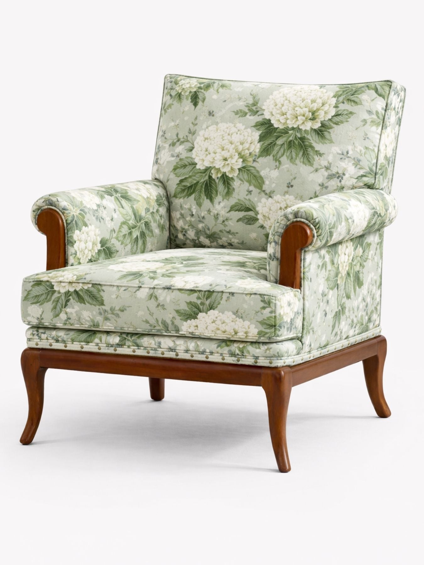 Yasumi Velvet Fabric Armchair