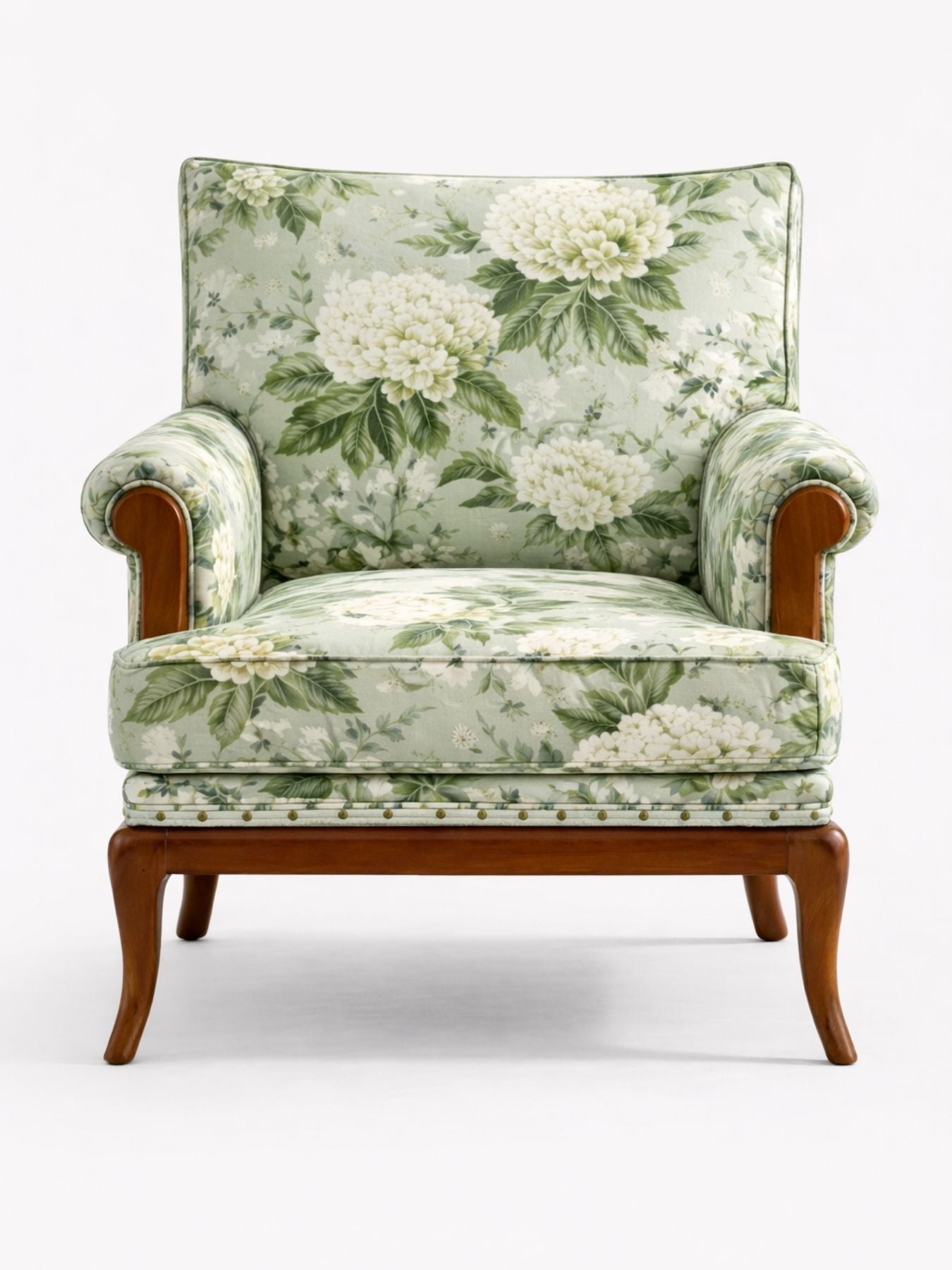Yasumi Velvet Fabric Armchair
