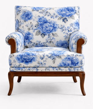 Yutaka Velvet Fabric Armchair