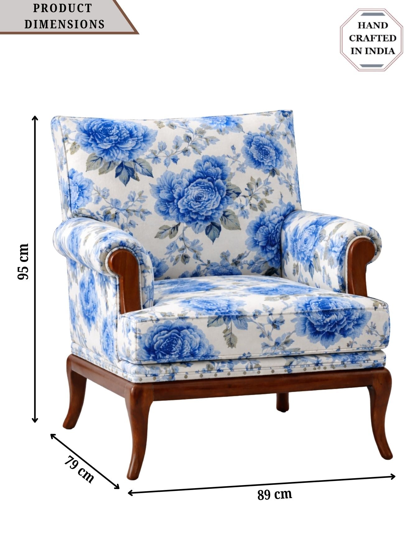 Yutaka Velvet Fabric Armchair