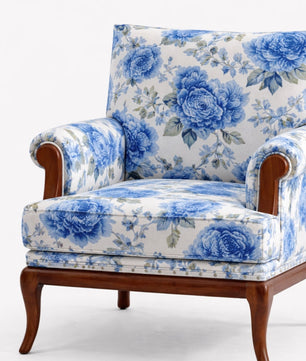 Yutaka Velvet Fabric Armchair