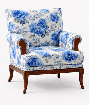 Yutaka Velvet Fabric Armchair