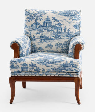 Aurelia Velvet Fabric Armchair